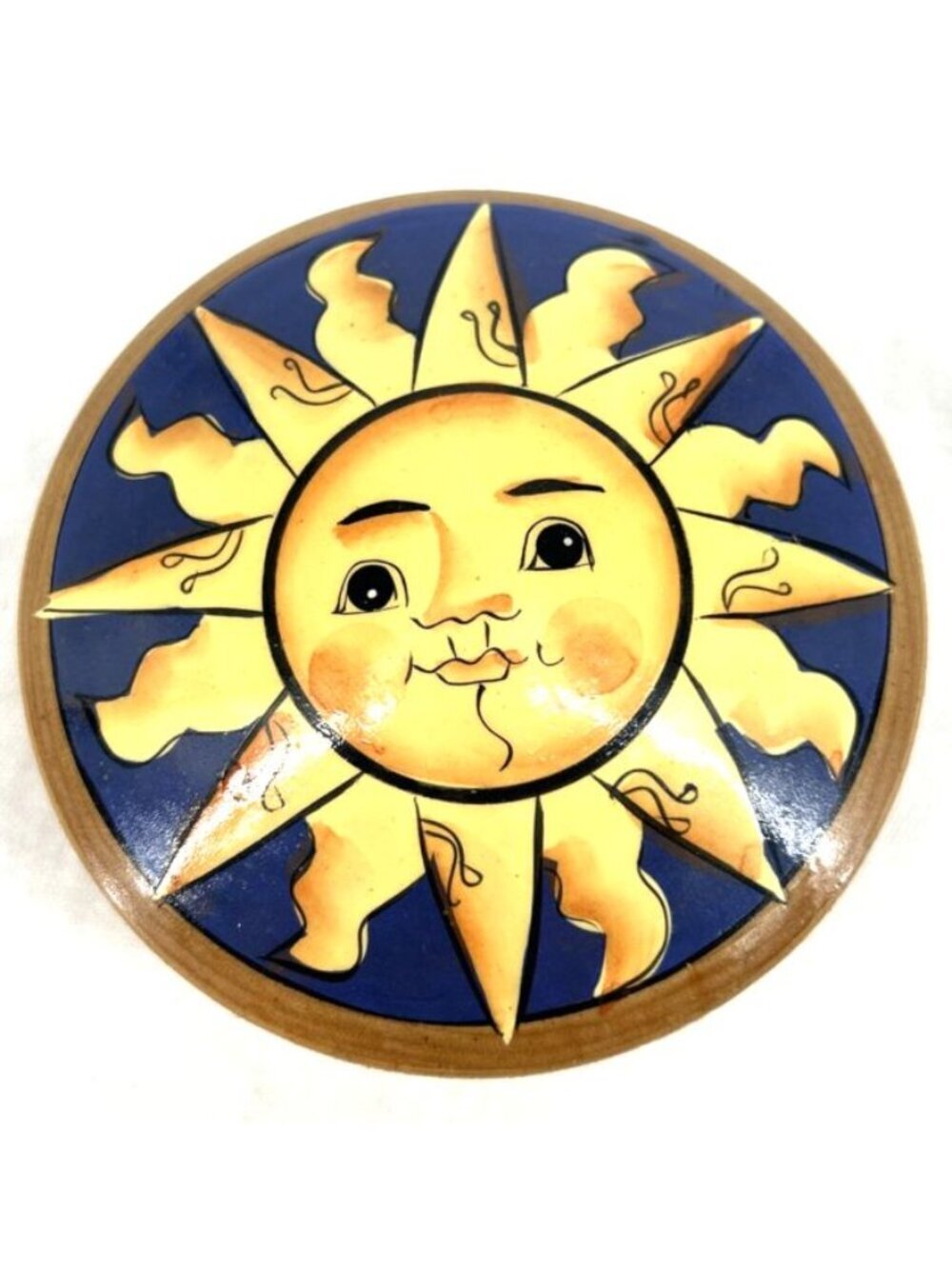 Sunburst Wood Trinket Box Celtic Celestial Boho Jewelry Box Vintage